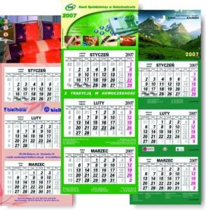 wydruk kalendarzy